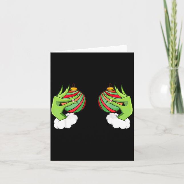 Cartão Christmas Ornament S Funny Christmas  (Frente)