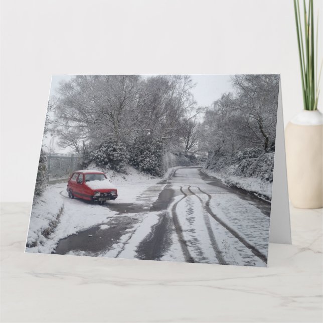 Cartão Christmas Robin Card (Frente)