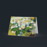 Cartão Christmas Roses (by Claude Monet)<br><div class="desc">This design features a famous painting by French impressionist artist Claude Monet that shows a gorgeous bouquet of white flowers arranged especially for the Christmas celebrations. Of course,  they will look beautiful at any time of the year!</div>
