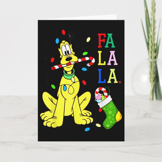 Cartão Christmas Shirt Cute La Fa Fa Swea  (Frente)