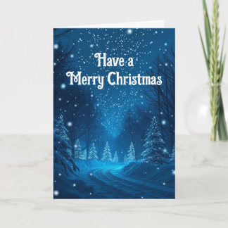 Cartão Christmas Snow Christmas