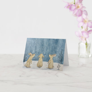 Cartão Christmas Snow Greeting Card