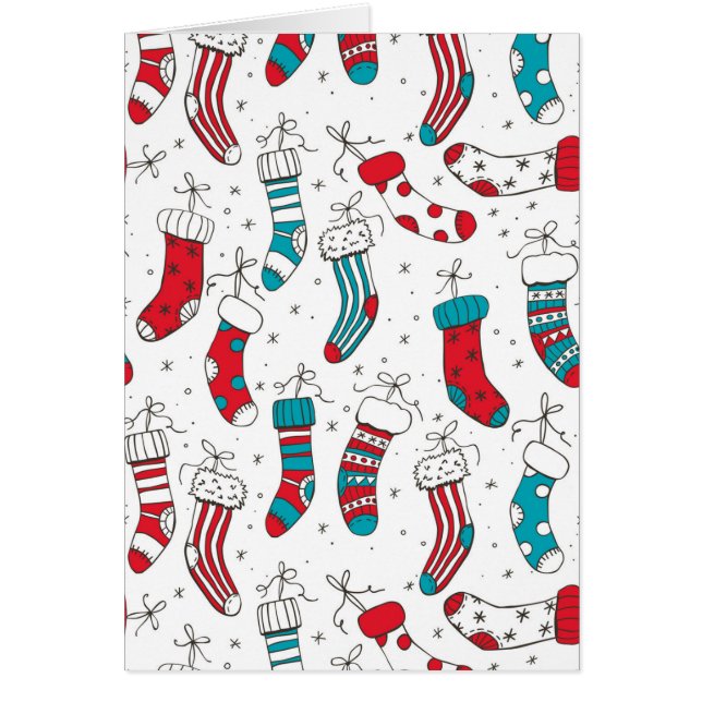 Cartão Christmas socks (Frente)