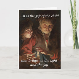 Cartão Christmas Solace Card--Joy of a Child