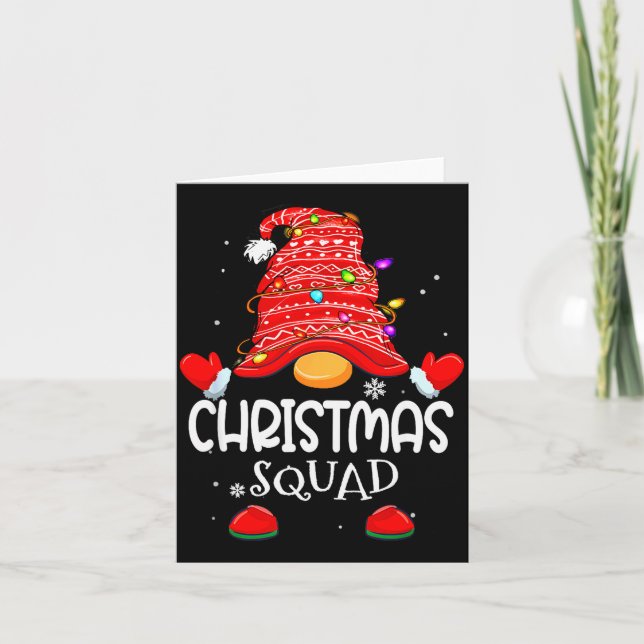 Cartão Christmas Squad - Xmas Family Matching Christmas G (Frente)
