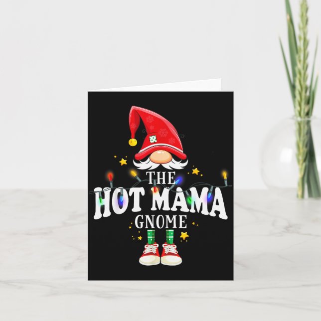 Cartão Christmas The Hot Mama Gnome X-mas Matching Pjs  (Frente)
