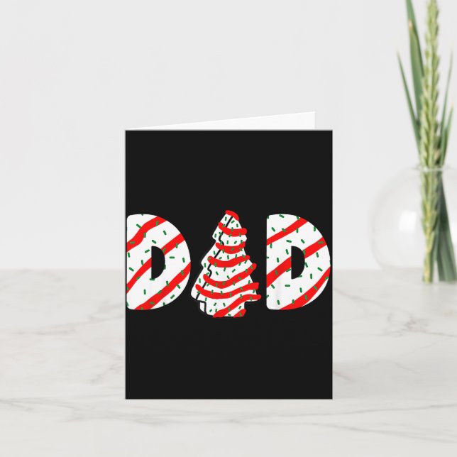 Cartão Christmas Tree Cake Matching Family Party Pajama D (Frente)