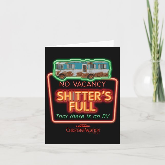 Cartão Christmas Vacation Ters Full Neon Sign  (Frente)