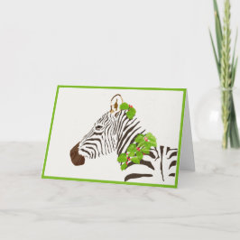 Cartão Christmas Zebra