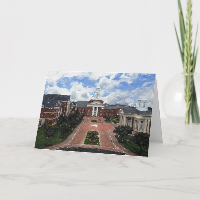 Cartão Christopher Newport University Blank Greeting Card (Frente)