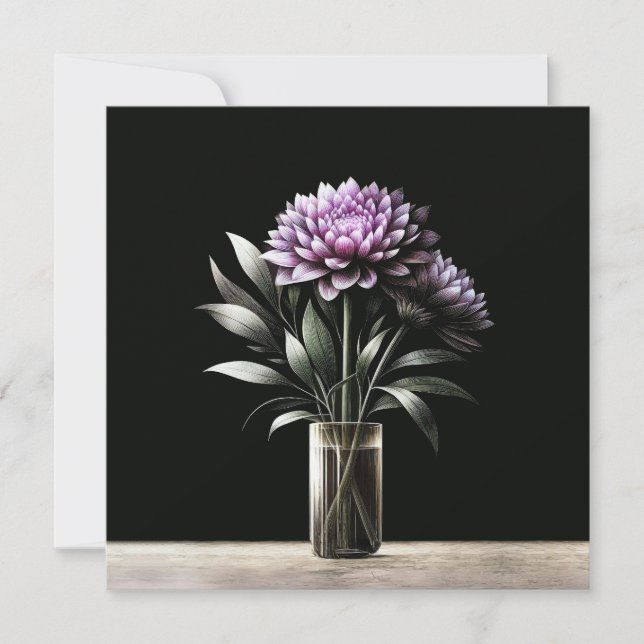 Cartão Chrysanthemum (Frente)