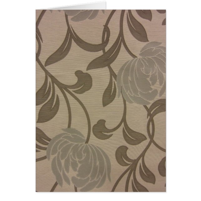 Cartão Chrysanthemum — Prata e Cinzas (Frente)