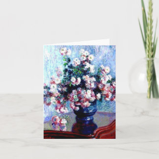 Cartão Chrysanthemums by Claude Money Notecard