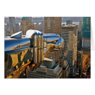 Cartão Chrysler que constrói a gárgula