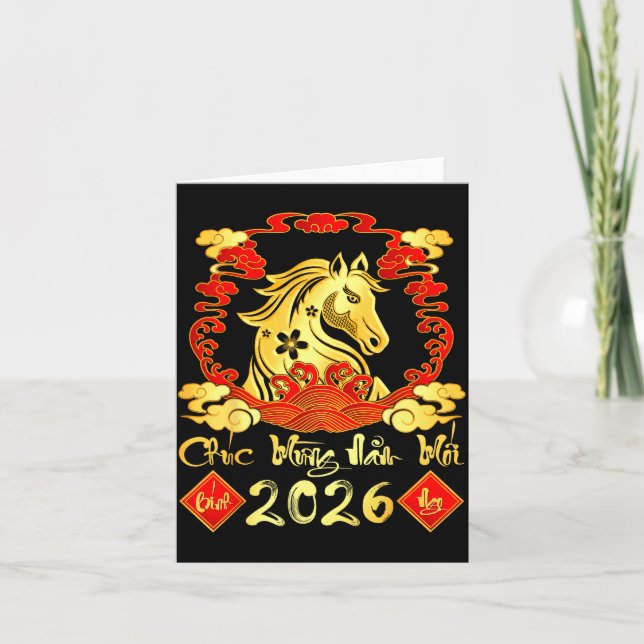 Cartão Chuc Mung Nam Moi 2026 Tet Vietnamese Lunar New Ye (Frente)
