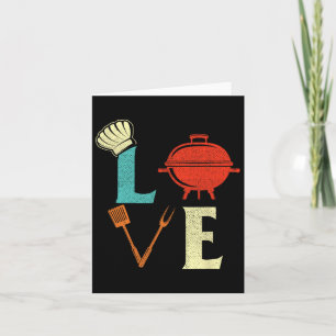 Cartão Churrasco de amor sobre Pitmaster Griling Barbecue