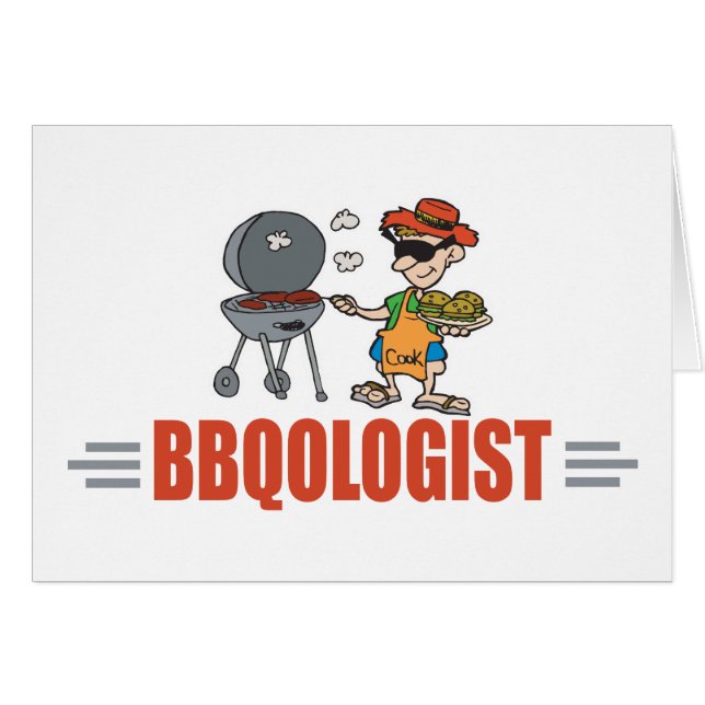 Cartão CHURRASCO Engraçado (Frente Horizontal)