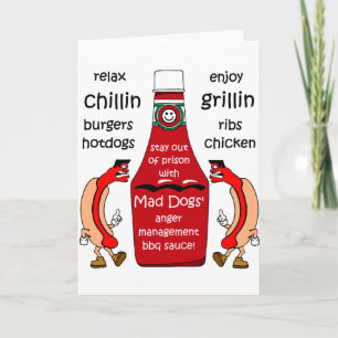 Cartão Churrasco engraçado