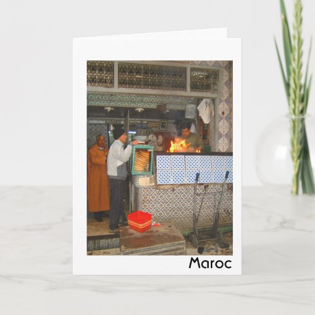 Cartão Churrasco marroquino (Frente)