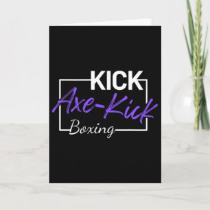 Cartão Chute de Machado de Kickboxing