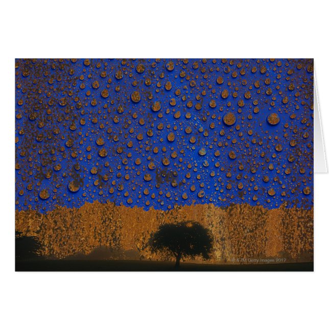 Cartão Chuva ácida & poluição ambiental (Frente Horizontal)