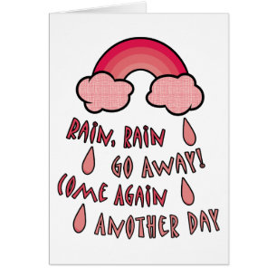 Cartão Chuva Chuva Sai