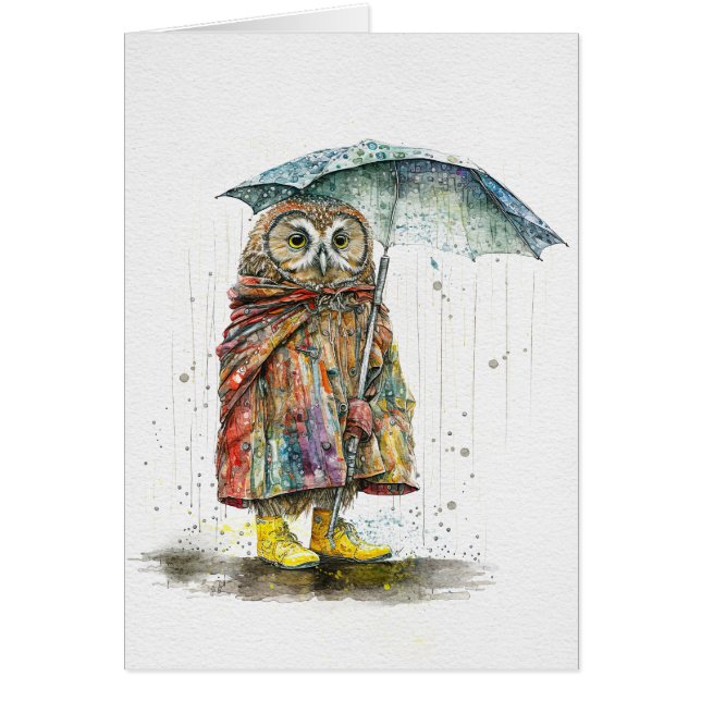 Cartão Chuva Chuva Sai (Frente)