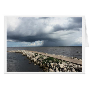 Cartão Chuva da Baía de Palacios, Palacios, Texas