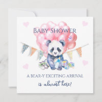 Chuva de bandeirolas e balões Baby Shower