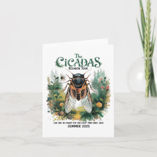 Cartão Cicada Brood Xiv Summer Reunion Tour Desde 1603 Wa