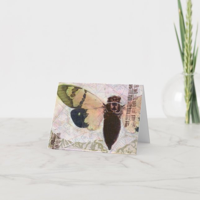 Cartão Cicada Note Card (Frente)