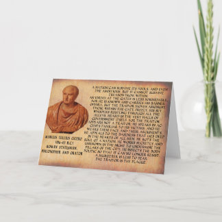 CARTÃO CICERO QUOTE - NATION CANNOT SURVIVE TREASON