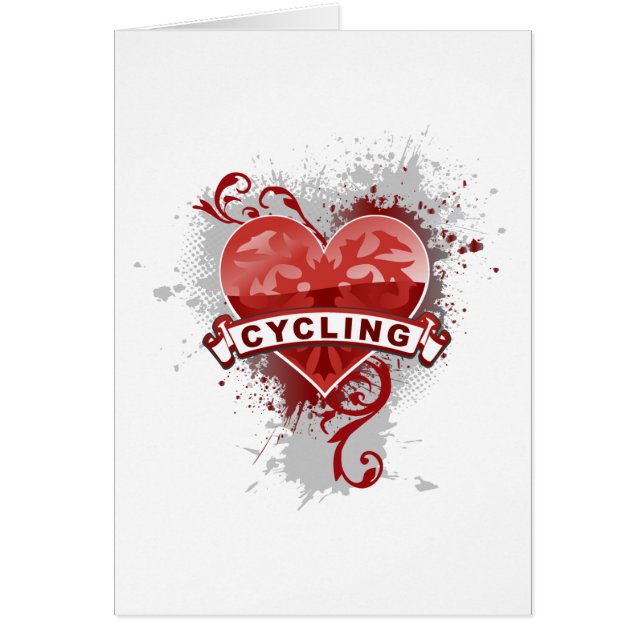 Cartão Ciclismo do amor (Frente)