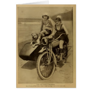 Cartão Ciclo 1918 do cão do retrato de Marie Prevost