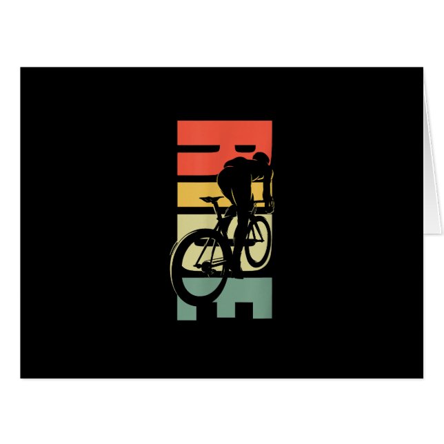 Cartão Ciclo de Bicicleta de Estrada (Frente horizontal)