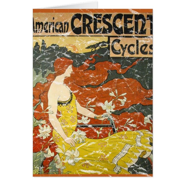 Cartão Ciclos do Crescente Americano - angustiados (Frente)