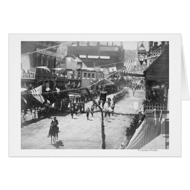 Cartão Cidadãos de Deadwood Comemoram a Conclusão de 3 (Frente Horizontal)