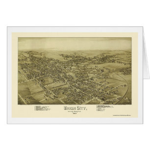 Cartão Cidade da união, mapa panorâmico do PA - 1895
