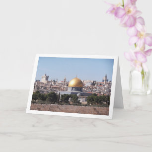 Cartão Cidade de Jerusalém, a Cúpula da Rocha