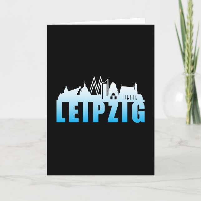 Cartão Cidade de Leipzig, Alemanha, cidade de Gift Idea (Frente)
