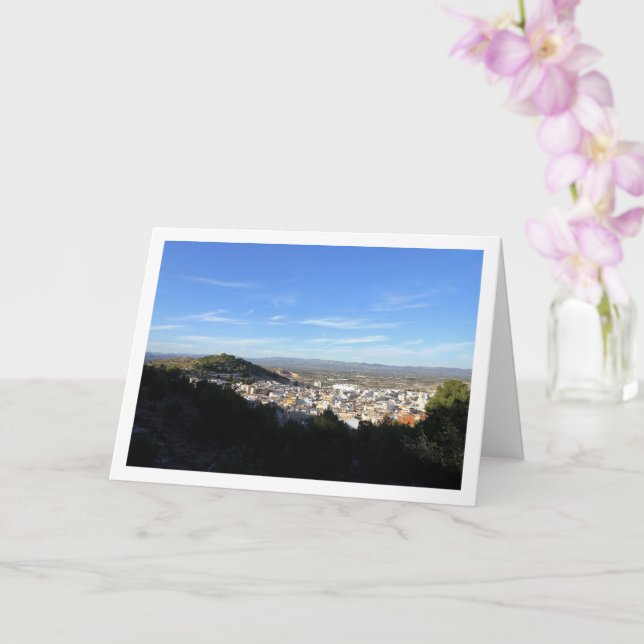 Cartão Cidade de Lliria, Valência, Espanha (Orquídea)