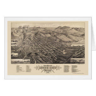 Cartão Cidade do montículo, mapa panorâmico da TA - 188