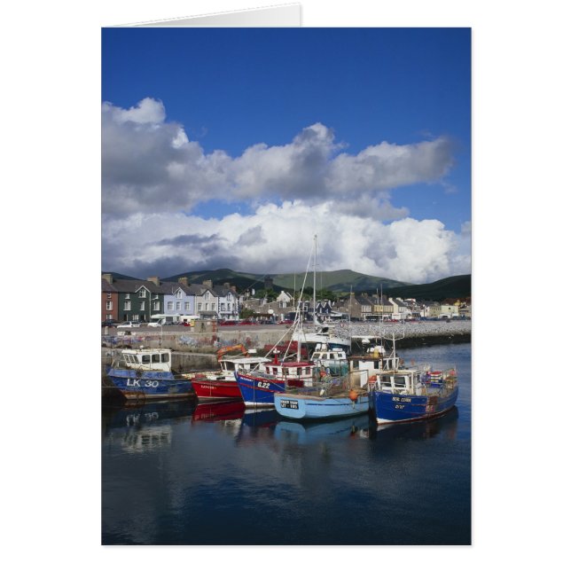 Cartão Cidade e porto, Dingle, Condado de Kerry, (Frente)