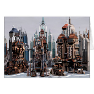 Cartão Cidade Futurística