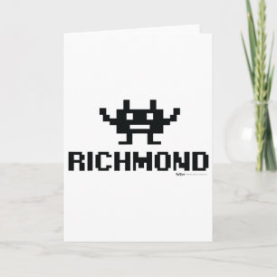 Cartão Cidade Gamer de 8 bits de Richmond
