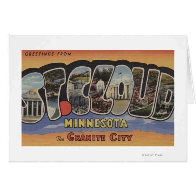 Cartão Cidade Granita - Cenas com Letras Grandes (Frente Horizontal)