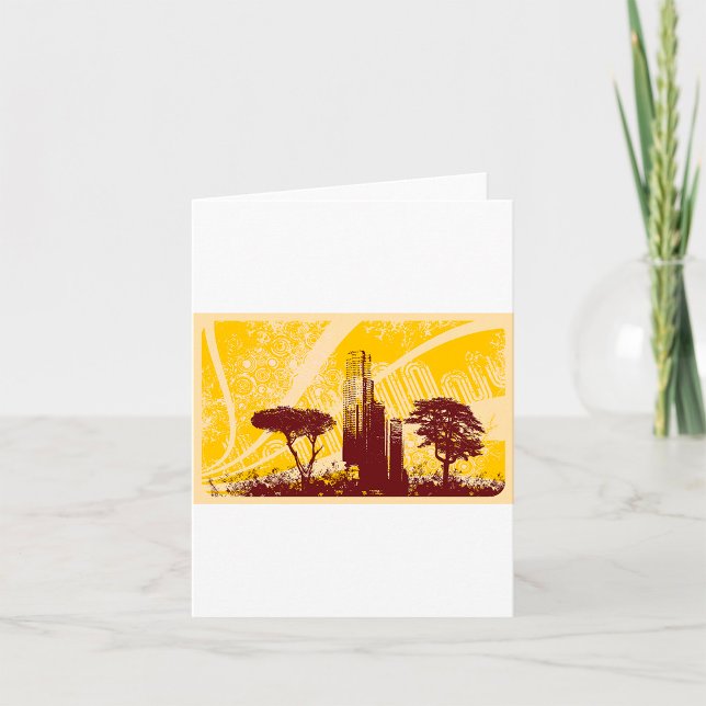 Cartão Cidade Grunge (Criador carregado)