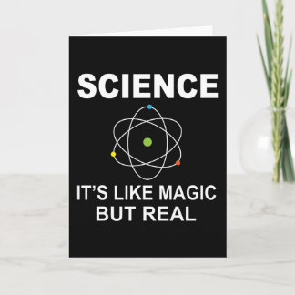 Cartão Ciência Como Magia Mas Real