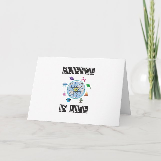 Cartão Ciência é vida (Frente)
