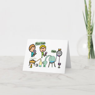 Cartão Ciência engraçada